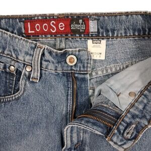 Levi's SilverTab Loose Jeans Womens 7/8 Light Wash Vintage 90s High Waisted USA
